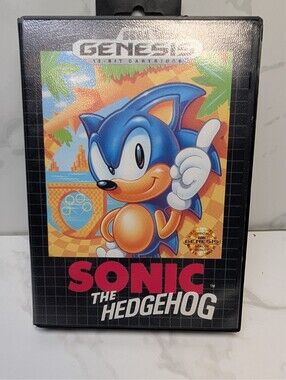 Sonic the Hedgehog Sega Genesis 1991 CIB Complete Case Manual Retail Version